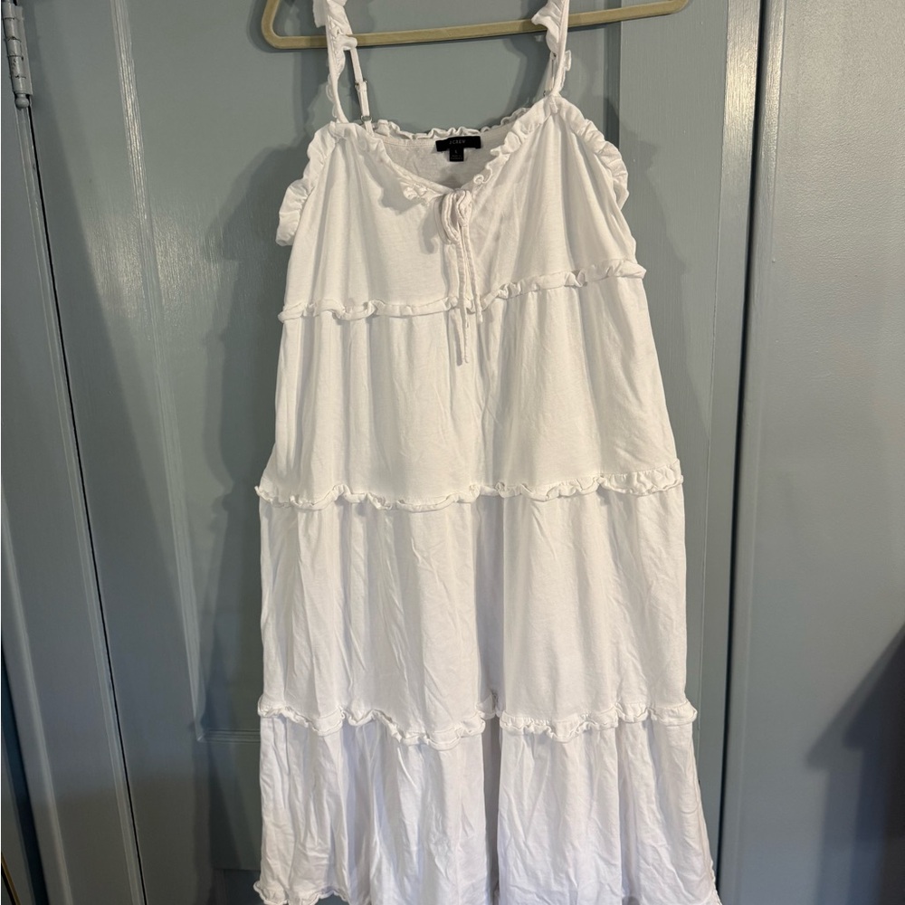 White Tiered Sundress